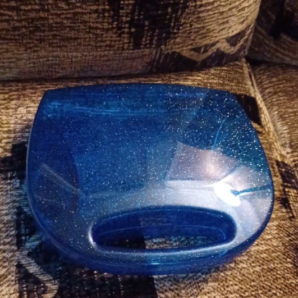4/$30 Sparkling Blue Hard Plastic Case